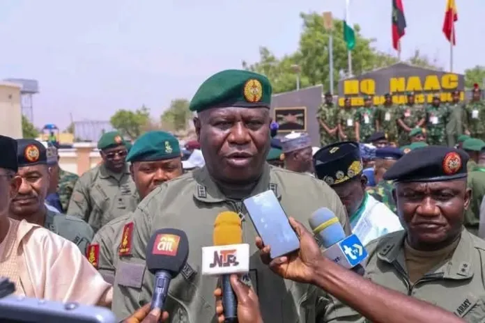 Insecurity: Army Chief Temporarily Relocates to Benue, Meets Governor Alia Behind Closed Doors