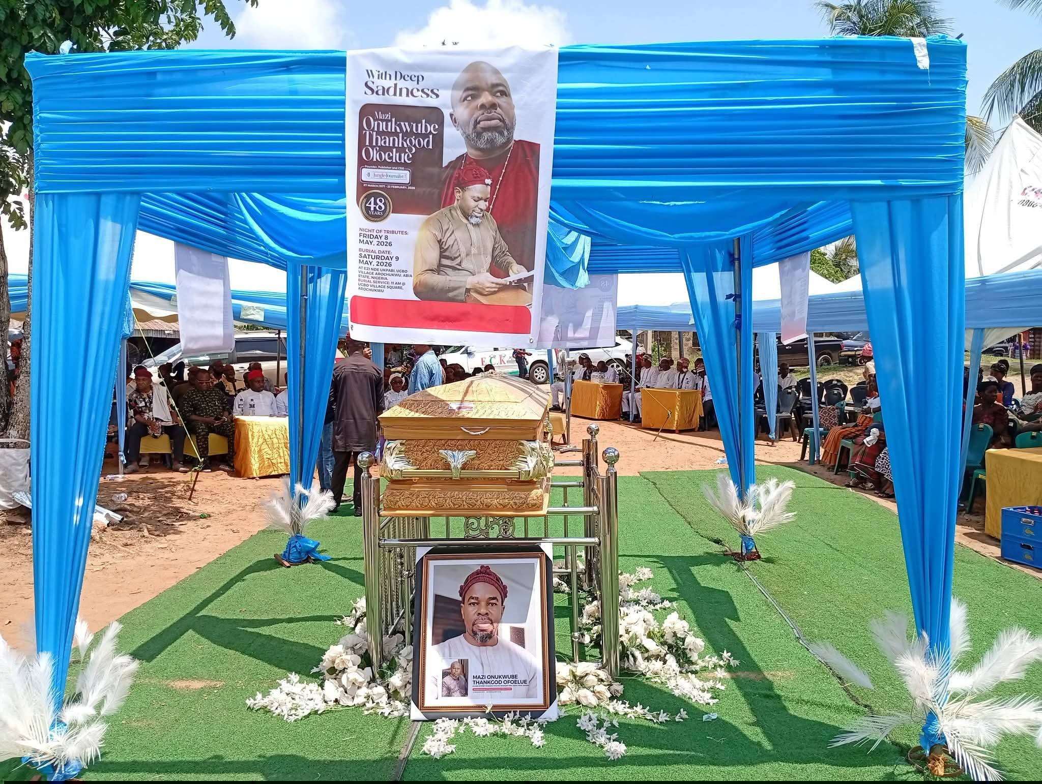 Jungle Journalist Publisher, Buried Amid Tears As Tributes Pour In (PHOTOS)