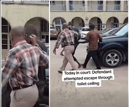 Man attempts to flee from court just before his arraignment