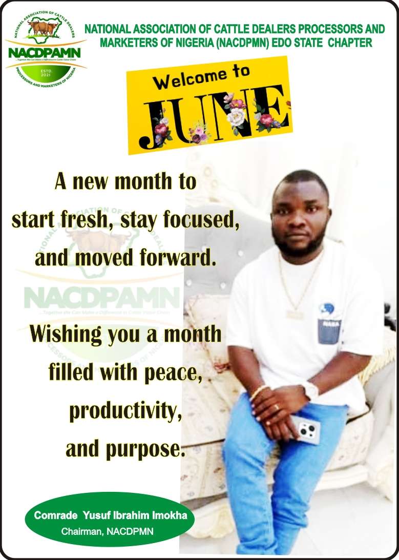 June Message: Edo Cattle Dealers Pray for Peace, Prosperity, Success