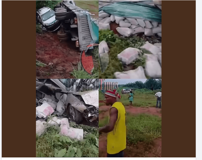 15 Souls allegedly perish as Dangote Cement Truck Crashes At Ovia River in Edo