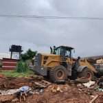 Edo Govt demolishes illegal stalls, eave extensions under high tension in Egor market IMG-20260707-WA0788
