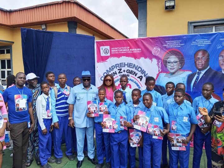 Senator Imasuen Welcomes Edo South Pupils, Students Back to School, Urges Discipline, Commitment