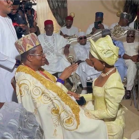 E Don Set: 74-Year-Old Former Kogi Senator, Dangana Ocheja Marries 18-Year-Old Lady (Photos)