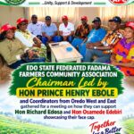 2027 Edo Assembly: Fadama Farmers Declare Total Support for Dr Richard Edosa, Osamede Edebiri IMG-20261007-WA0749