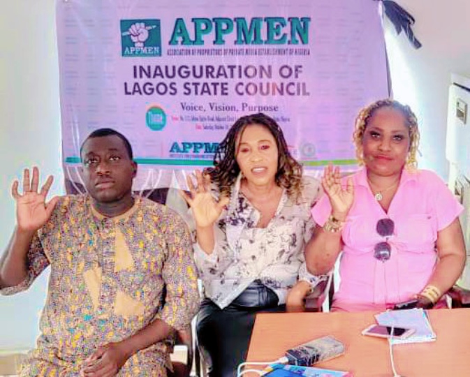 APPMEN Inaugurates Lagos Council, Unveils 3-Point Agenda to Protect, Empower Private Media Owners
